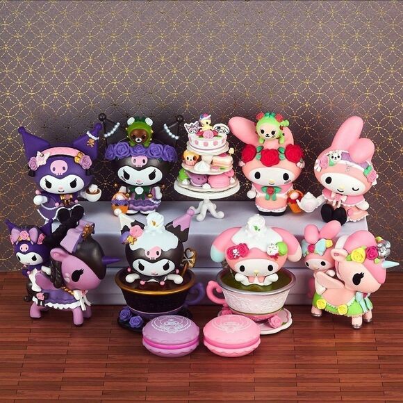 tokidoki x Kuromi & My Melody Garden Tea Party Full Set w/Chaser